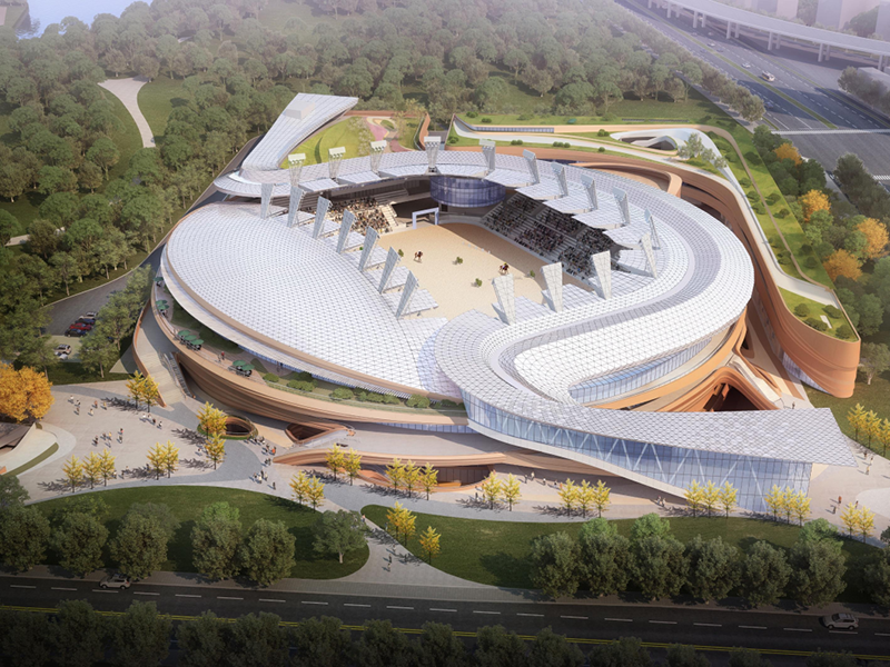 上(shàng)海(hǎi)久事(shì)國(guó)際馬術(shù)中心升降燈架